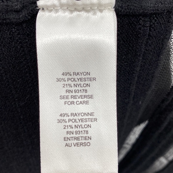 Tahari Ribbed Sheath Dress Stretchy Classic Minimalist Elegant Black Size Large - Picture 7 of 8